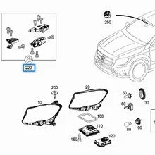 1568201500  or 1568201600  Suitable for Mercedes-Benz GLA W156 Headlight Repair Kit