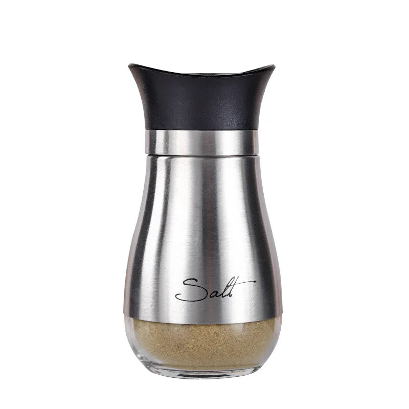 New Little Penguin Stainless Steel Glass Seasoning Bottle Kitchen Pepper Cumin Seasoning Set