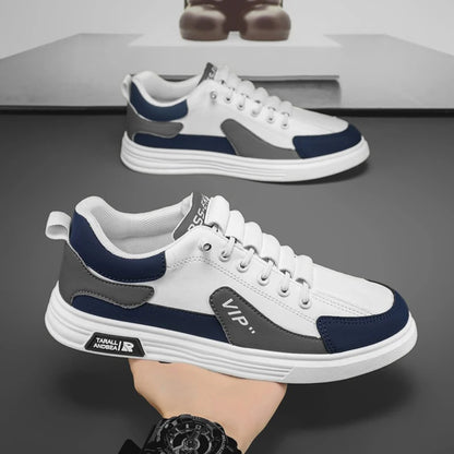 Y New Men's Shoes Breathable Sports Versatile Board Shoes Casual Men's Slip-on Elastic Small White Shoes