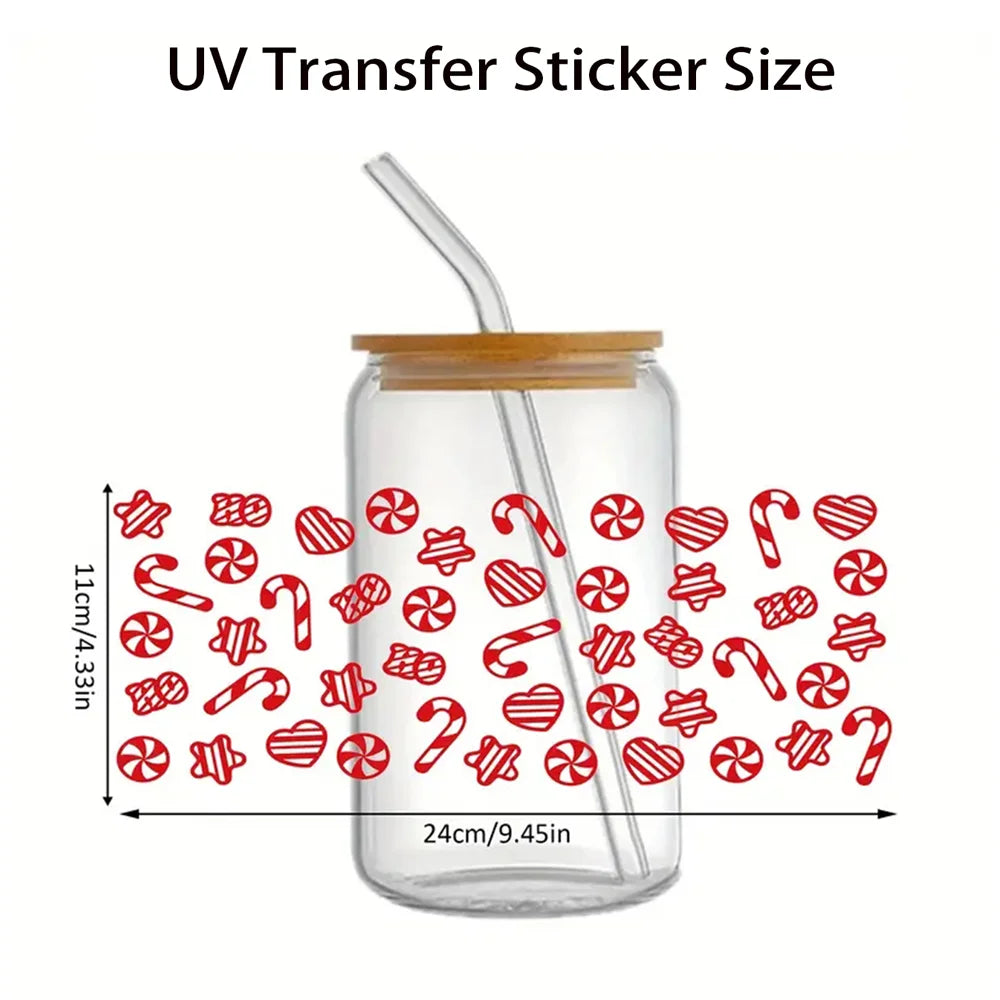Custom Design Tumblers Waterproof Decals UV DTF Cup Wrap Transfers Vinyl Eco Transfers Sticker for Mugs Glass Coffee Cup