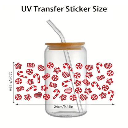 Custom Design Tumblers Waterproof Decals UV DTF Cup Wrap Transfers Vinyl Eco Transfers Sticker for Mugs Glass Coffee Cup
