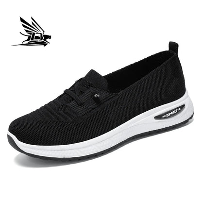 Fashion New Design Women's Shoes Casual Sports Walking Flying Weaving Shoes Women's Running Shoes
