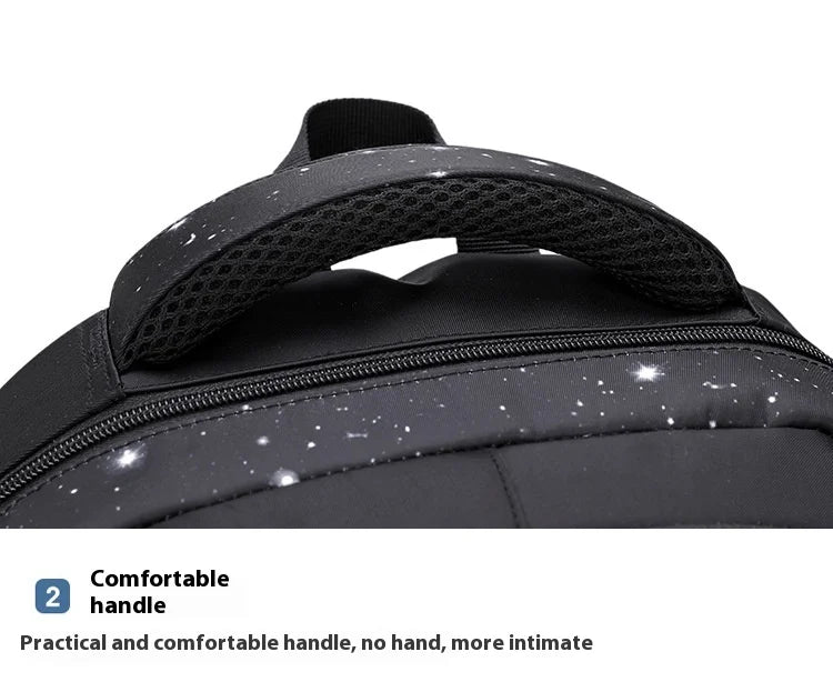 Japanese Korean Student Backpack Large Capacity Multi-Layer Breathable Design Waterproof Stylish Trolley for Stair Climbing