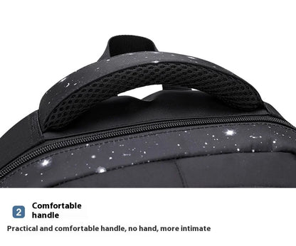 Japanese Korean Student Backpack Large Capacity Multi-Layer Breathable Design Waterproof Stylish Trolley for Stair Climbing