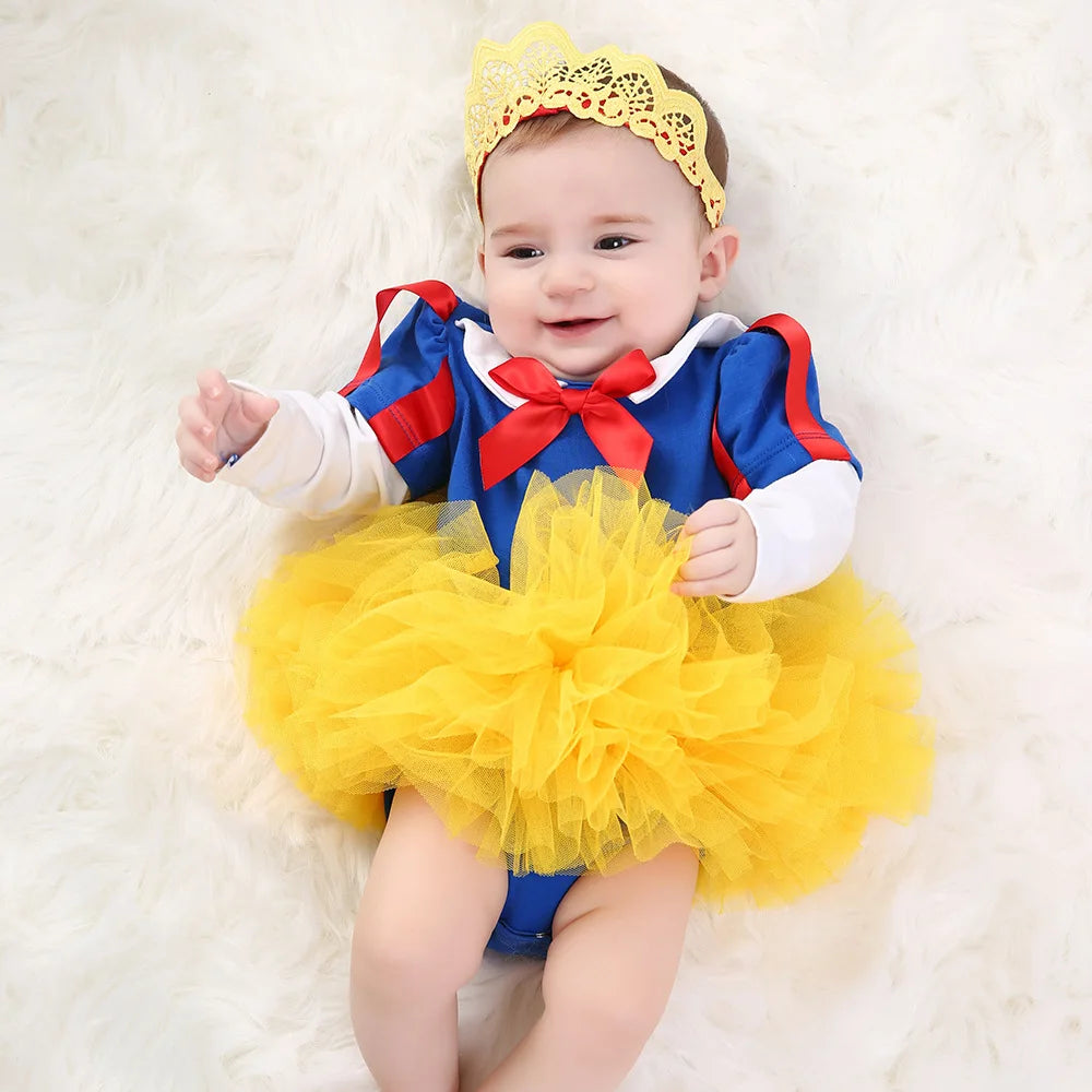 0-2Y 3pcs Girl Baby Summer Suit Novelty Costume Newborn Clothing Sets Bebe Dress Toddler Clothes Party Cosplay Gift 3 6 9 12 18M
