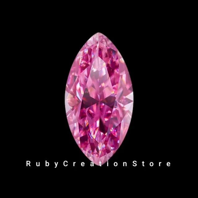 Best Pink Marquise Moissanite Stone VVS1 Clarity, Loose Gemstone for Jewellery for Jewelry Making All Sizes