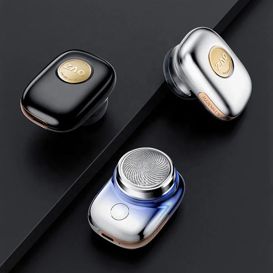 Yuanshi Zao IPX7 USB Rechargeable Electric Shaver for Men Pocket-Size Mini Razor Wet and Dry Use IPX7 Washable Beard Trimmer