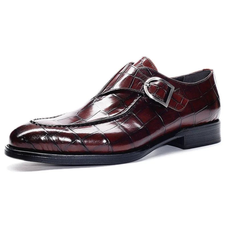 ClassicPattern Business Flat Shoes Men Designer Formal Dress Leather Shoes Men's Loafers Valentine Gifts Shoes
