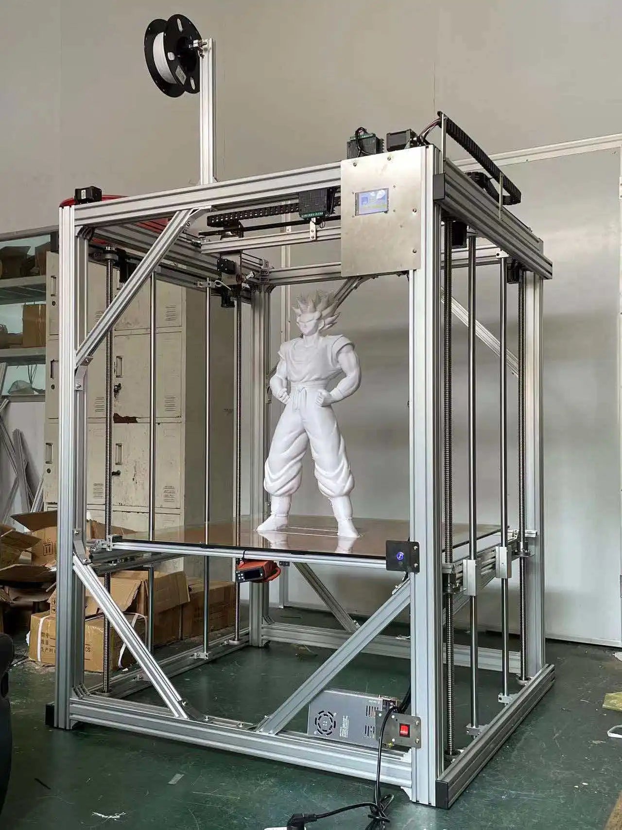 ActionLasers Professional 3D Printer with Dual Extruder PLA/ABS Filament Support Heated Bed Auto Leveling 220x220x250mm Build Volume
