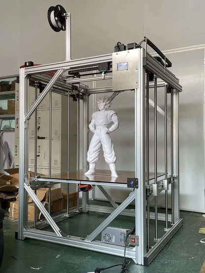 ActionLasers Professional 3D Printer with Dual Extruder PLA/ABS Filament Support Heated Bed Auto Leveling 220x220x250mm Build Volume