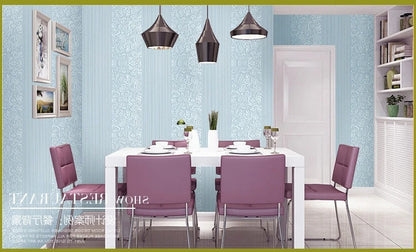 Champagne European 3D Vertical Stripe Wallpaper Bedroom Living Room Hotel Engineering Modern Simple Wallpaper