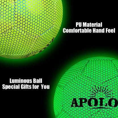 Custom Holographic Soccer Ball Luminous Light Football Glowing in the Dark Soccer Ball  Size 4 5 PU Football for Sport Training