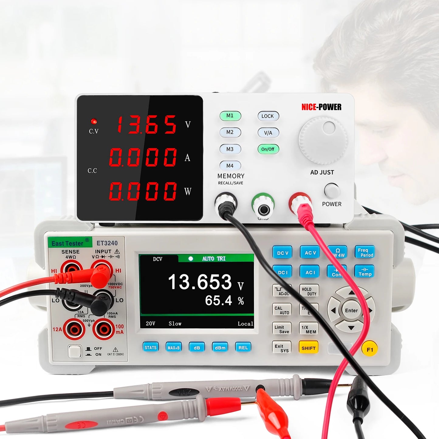 KUAIQU SPPS-S2001 Programmable DC Switching Power Supply 200V 1A Single Output 200W Lab Bench Color LCD Screen