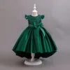 Girls Ready Made New Style Fashion Sleeveless Children Wedding Party Dresses Flower Puffy Frocks