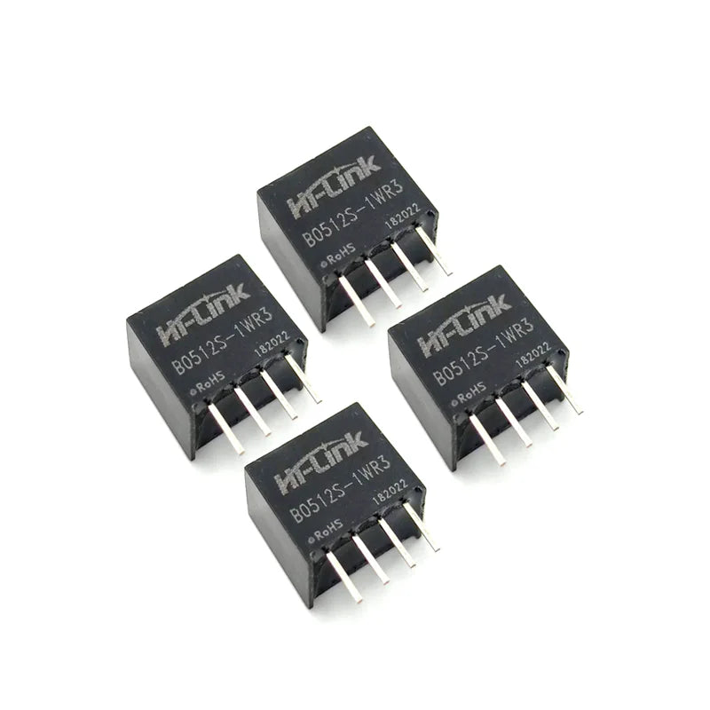 Hi-Link UL Certified DC DC Converter New Mini 1w 5v to 12v 84ma Single Output Isolated Switching Power Supply Module B0512S-1WR3