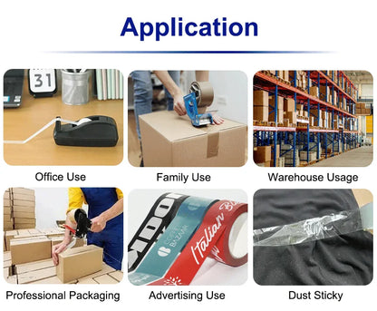 Custom Printed Strong BOPP Color Adhesive Packing Tape Hot Melt Acrylic With Custom Logo