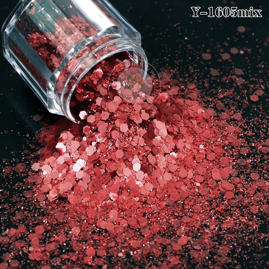 Factory Matt Macaron Colors Nail Sequins Solvent Resistant Non-Toxic Chunky Glitter Bulk Tumbler Snow Globe Epoxy Resin Festival