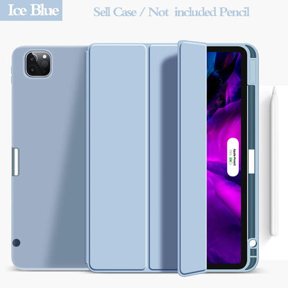 For iPad Air 4 Case Air 5 iPad Pro 11 Case 2020 2022 iPad Pro 12.9 Case 2021 5th Generation Funda Wireless Charge Pencil Holder