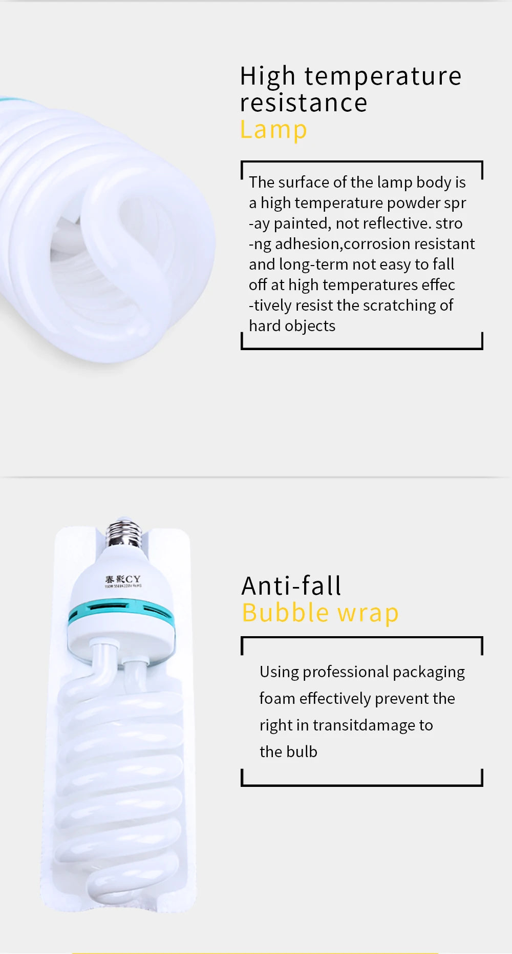 SH 135W LED Lighting Bulbs Photography Video Light Lamp Light Bulb Daylight E27 Socket For Softbox Photo Video Studio