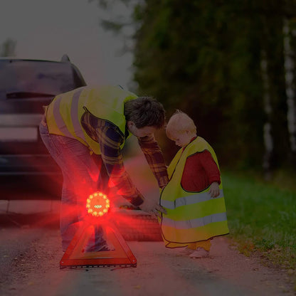 2PCS 3PCS 6PCS Car Emergency Strobe Flashing Warning Light Roof Road Safety Lamp Roadside Orange Beacon Magnetic Base Light