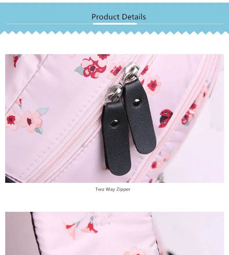 Cherry blossoms elementary school backpack for girls black pink floral bookbag fashion school bags for girls cute flower bookbag