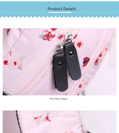 Cherry blossoms elementary school backpack for girls black pink floral bookbag fashion school bags for girls cute flower bookbag