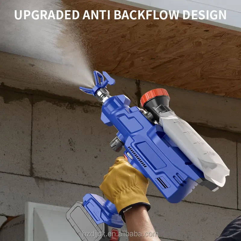Hanxuan Model 680 Lithium Battery High Voltage Airless Spray Gun DIY 21V Paint Coating Latex Sprayer Handheld Brushless Motor