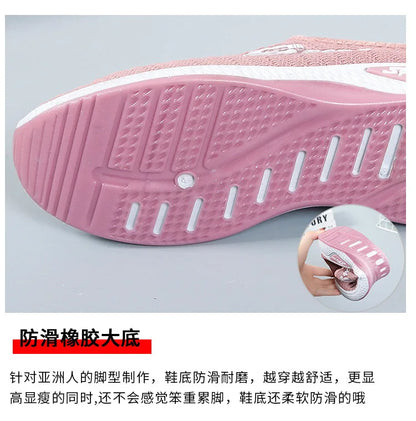 Wholesale Women's Sneakers Purple Red Black New Styles Breathable Slip-On Closure Cheap Price Woman Shoes for Spring Autumn