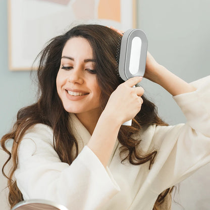 3D Air Cushion Massager Brush Self-Cleaning Ionic Hair Straightener Comb for Women Made of Durable Nylon