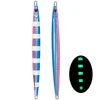 Long Blade Fishing Lure Metal Jig 60g 80g  Lead Fish Glow Paint Metal Lure  Long Casting Jig Lures Saltwater Sea for Snappers