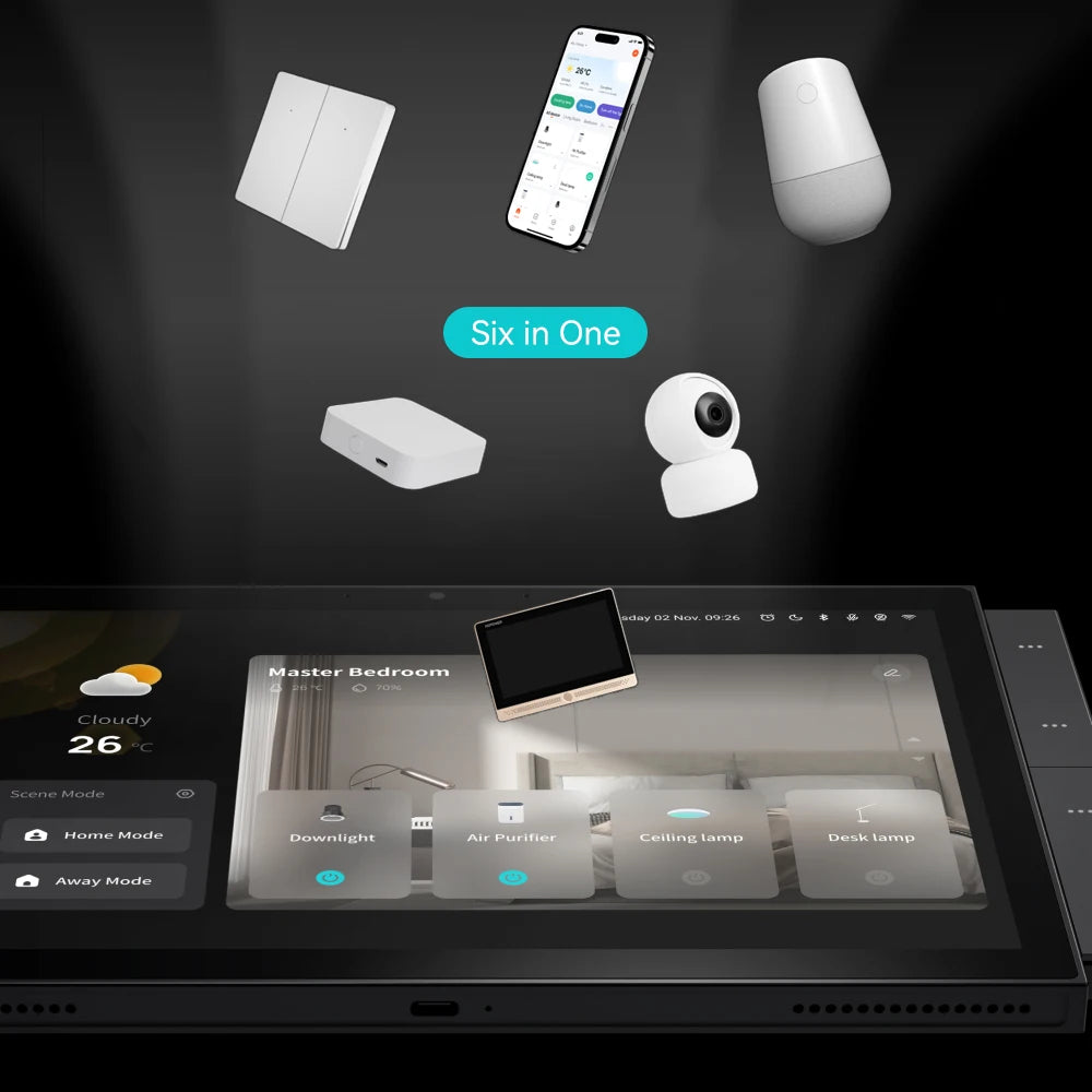 TUOAN Tuya Smart 10 Inch Touch Screen Control Panel Smart Home System  Wifi Zigbee Blue Tooth Gateway Built-in Alexa