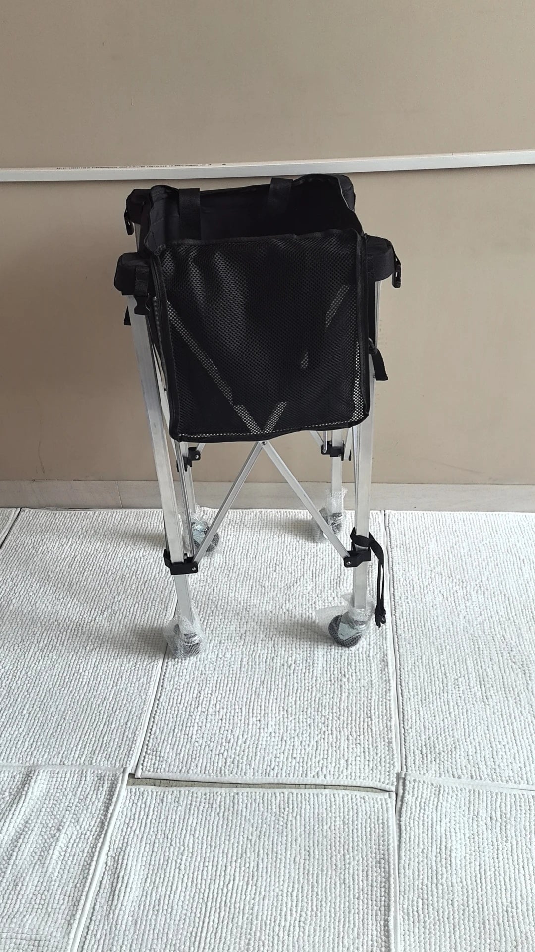 Portable Tennis Ball Cart Bag Premium Practice Hopper Pickleball Lightweight Easy Bag Removal Pickleball Cart Bag
