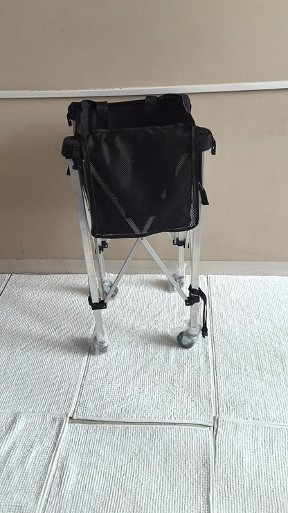 Portable Tennis Ball Cart Bag Premium Practice Hopper Pickleball Lightweight Easy Bag Removal Pickleball Cart Bag