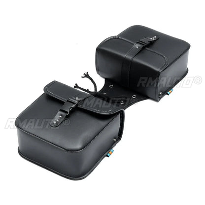 2PCS Universal Motorcycle Saddle Bags Side Storage Luggage Bag Fork Tool Pouch Racing Race Moto Travel Bags Waterproof Saddlebag