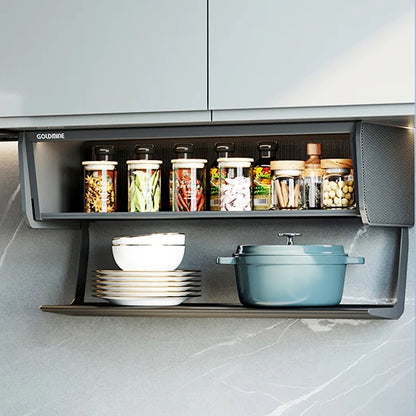 Goldmine Kitchen Cabinet Space Saving Pull Out Drawer Storage Holder Under-shelf Spice Organizer Cupboard Basket Drawer
