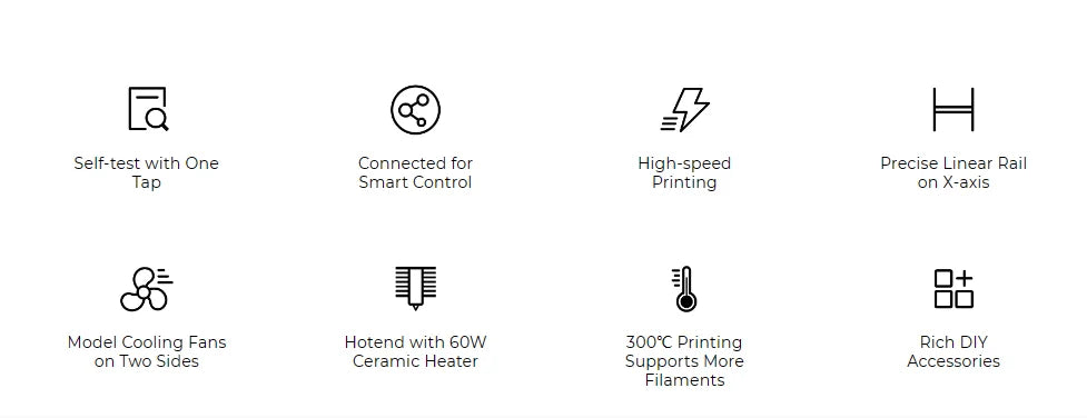 Creality Ender 3 V3 KE Smart Creality OS 500mm/s Max Printing Speed Smarter and Faster FDM 3D Printer
