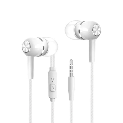 2024 New 3.5mm Wired In-earSuper Bass Crack Colorful Headset Earbud with Microphone Hands Free Sport Earphone For Android iPhone