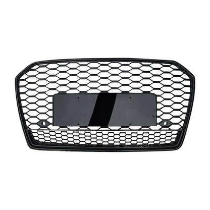Fast Shipping Car A6 S6 Front Bumper Hood Grill RS6 Look Gloss Black Front Grill for Audi A6 S6 C7.5 2016 2017 2018