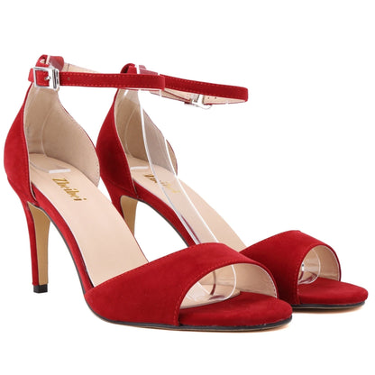 Faux Velvet Sandal Women Pumps Shoes Sexy Party Low Wedding High Heels Multi Patent Hot Summer 107-1VE