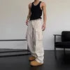 2025 Six Pocket Mens Outdoor Pant Nylon Hip Hop Baggy Pants Straight Beige Tactical Cargo Unisex Cargo Pants Men