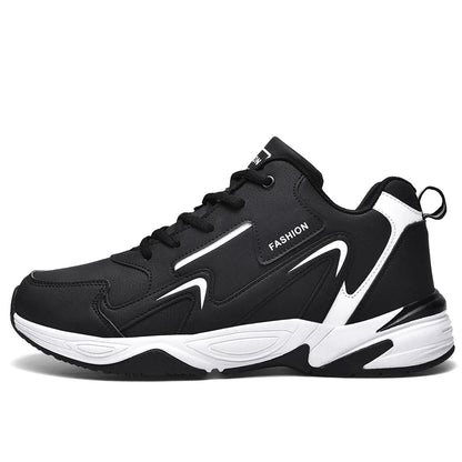 High Quality Men's Casual Sneakers Breathable Mesh Cloth Upper Elasticity Anti-Slip High-Top Sole Comfortable Walking Shoes