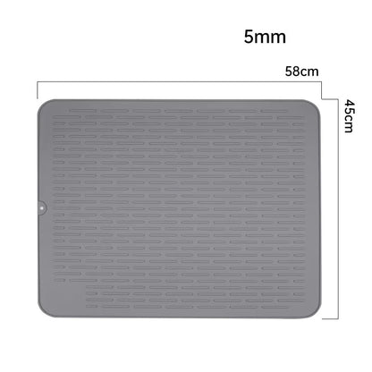 Silicone Dish Quick Bar Drying Dining Table Bath Mat Custom Logo Foldable Kitchen Large Microfiber