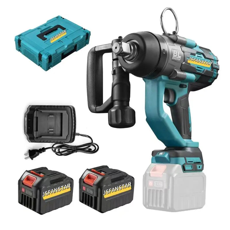 3000NM Rechargeable Large Battery Electric Impact Electric Wrench Battery Kit Professional