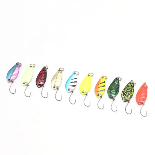 Wholesale Fishing Spoon Lures Trout 2.5/3.5/5 g Metal Spoon Lure 2022 Fishing Tackle Lure Trout Bass Fishing Artificial Bait by PDG ibma