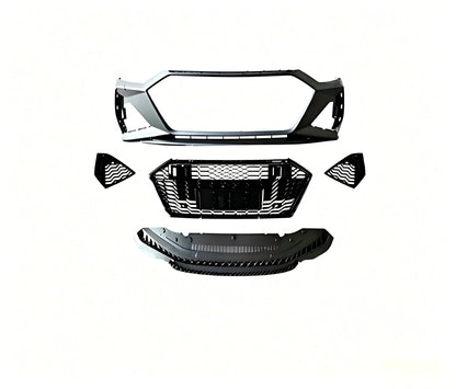 For Audi A7 S7 2019-2025 RS7 Style Front Bumper Kit with Honeycomb Grille C8 4K8 Bodykit Car Upgrade Aftermarket Parts