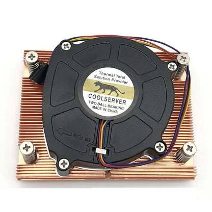 COOLSERVER P32 1U Cpu Server Cooler with 4PIN PWM Fans Quiet 12v 160w Turbo Radiator for AMD AM4 CPU Cooling System CPU Cooling
