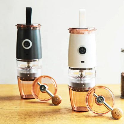 USB Rechargeable  Grinder Electric Portable Coffee Bean Grinder Grind Settings Espresso Drip Conical Burr Coffee Grinder