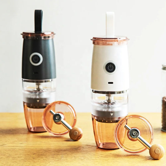 USB Rechargeable  Grinder Electric Portable Coffee Bean Grinder Grind Settings Espresso Drip Conical Burr Coffee Grinder