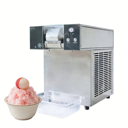 Portable Electric Snow Ice Shaver Machine Stainless Steel Eco-Friendly Commercial Hotel Household Outdoor Festival Fair Night
