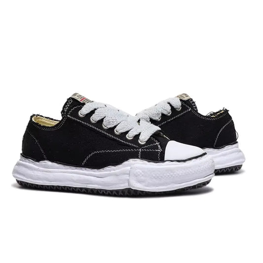 Men's Designer Canvas Shoes MMY Low-top Dissolve Sole Casual Sneakers Unisex Black Designer Shoe Luxury  Men
